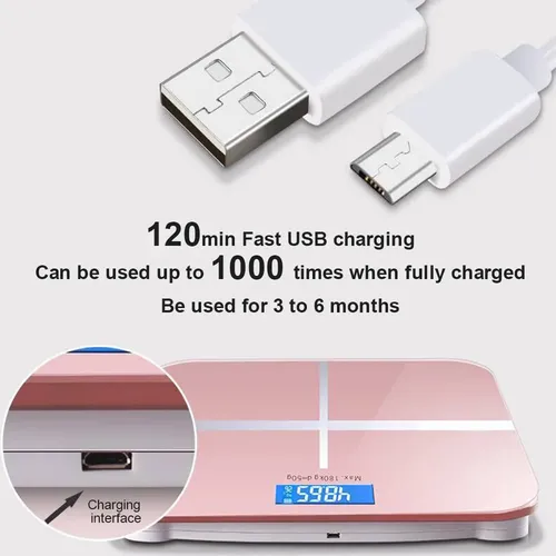 Báscula De Baño Digital Precisa, Pantalla Lcd Iluminada, Ste