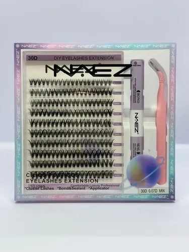 Kit Pestañas Naez 30d 0.07d Extension Punto Adhesivo Sellado