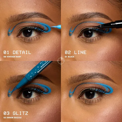 Delineador Líquido Metálico Nyx Denim Dazzle 0.03 Oz