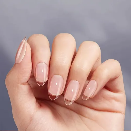 500 Uñas Soft Gel Almendra Corta Mate Cómodo Uso Diario