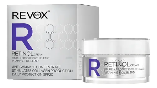 Retinol Crema Día Anti Edad Revox Fotoprotec Spf20 Con Argán