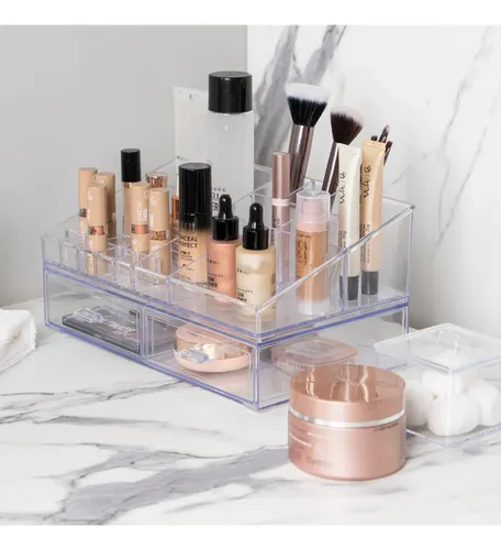 Organizador Paramount De Acrilico Para Cosmeticos Pro X3 Transparente