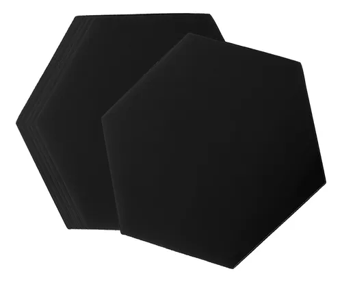 12 Piezas Pegatinas De Espejo Acrílico Hexagonales Autoadhes