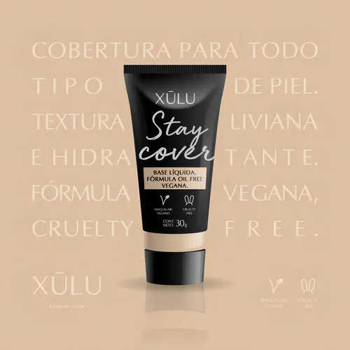 Stay Cover Base Liquida Vegana X30ml Tono Light