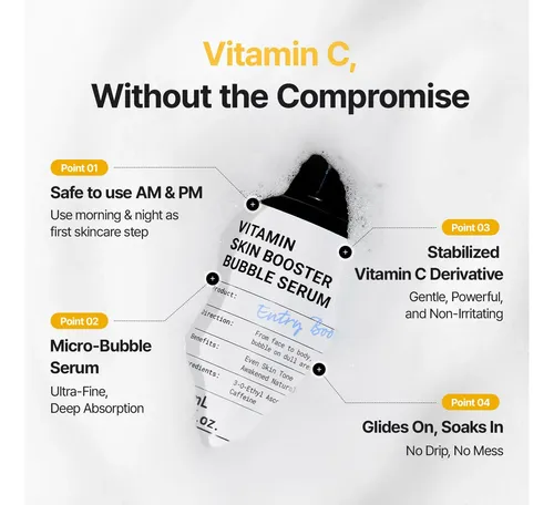 Sérum De Vitamina C Drmeditherapy Para Rostro Con Microburbu
