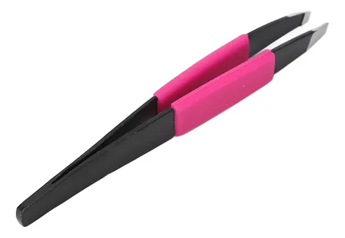 Pinza De Cejas Negra De Acero Inoxidable Portátil Profesiona