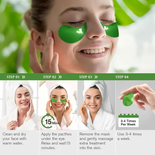 Parches Ojos Té Verde Enaskin Naturals 30 Pares