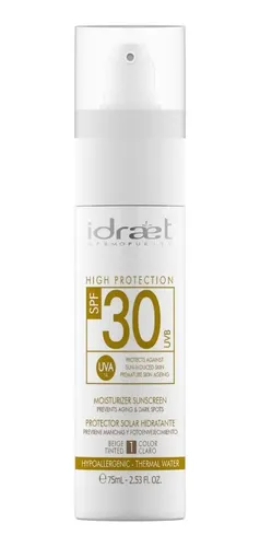Protector Solar Crema Color Claro Spf30- Facial, Tono Beige
