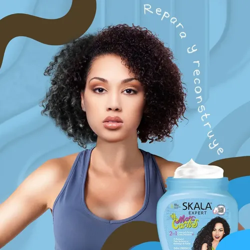 Skala Mais Cachos 1kg Hidratación Crema Rulos Apta Curly