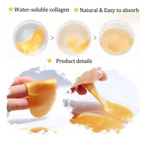 Máscara Colágeno Ojeras Crystal Parche Mascarilla X10 Unidad