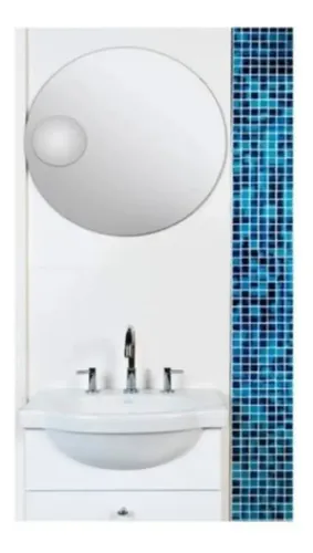 Espejo Redondo Reflejar 55cm con Aumento para Baño