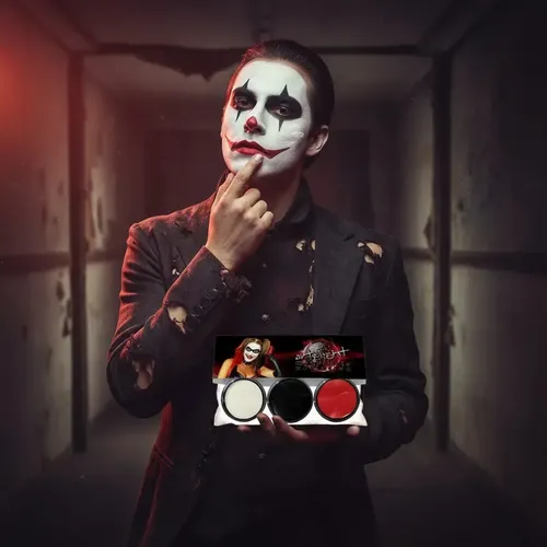 Set Maquillaje Artístico Cremoso de Artelight para Halloween, con Estuche y 3 Piezas