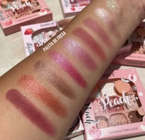 Paleta De Sombras X9 Colores – Tonos Frutales Saniye Strawberry
