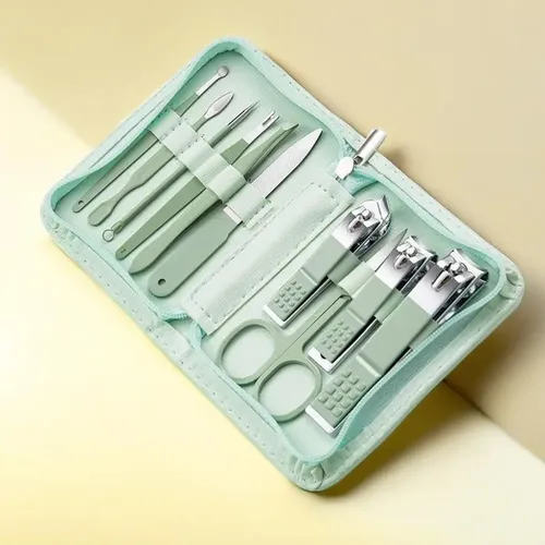 Kit Cortaúñas Acero Inoxidable Cuidado De Uñas