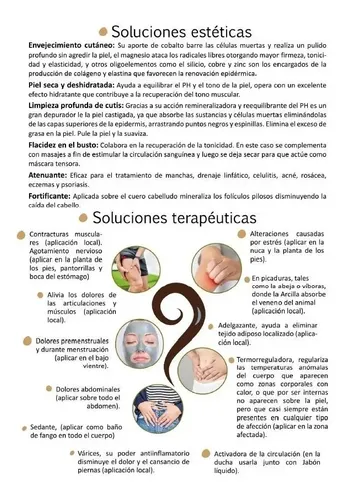 Arcilla Volcánica Calma Dolores Espalda Varices Piel Rostro