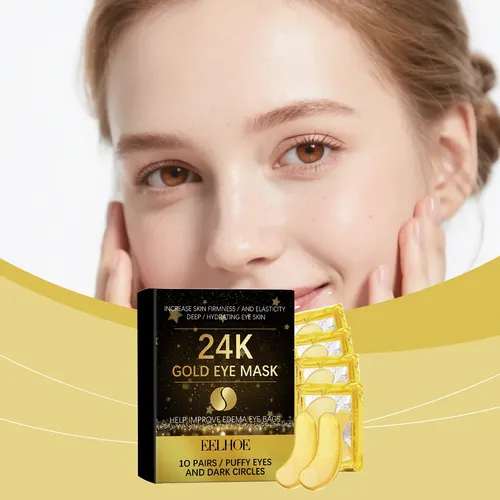 Filtro Para Ojos De Oro 24k, Hidratante Y Suave, Con Ajuste