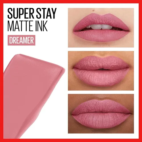 Combo Maybellline Labial Dreamer Y Mascara Pink Air Lavable
