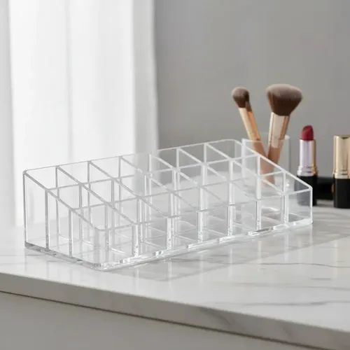 Organizador Acrílico Con 24 Divisiones De Maquillaje O01504