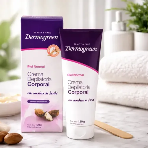 Crema Depilatoria Corporal Dermogreen Con Karite 120g