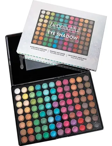 Paleta De Sombras 88 Colores Bebeautiful Mate Profesional Multicolor