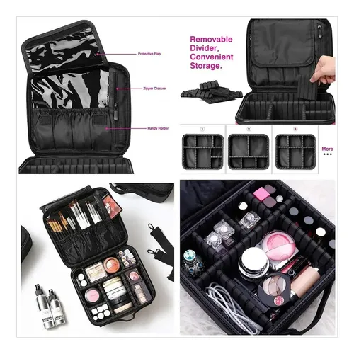 G Estuche Organizador De Maquillaje De Viaje Para [