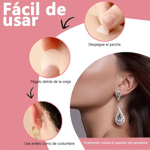 / 1000 Parches De Soporte Para Lóbulos De Oreja, Parches W