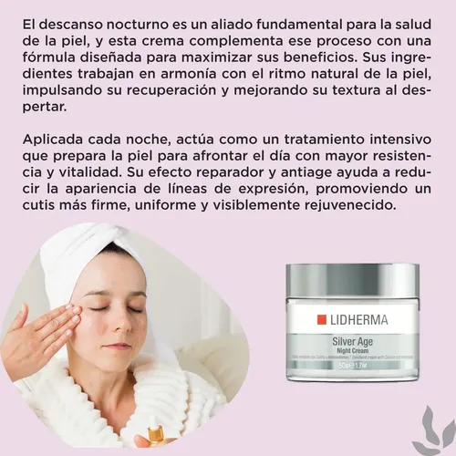 Lidherma Silver Age Night Cream X50g