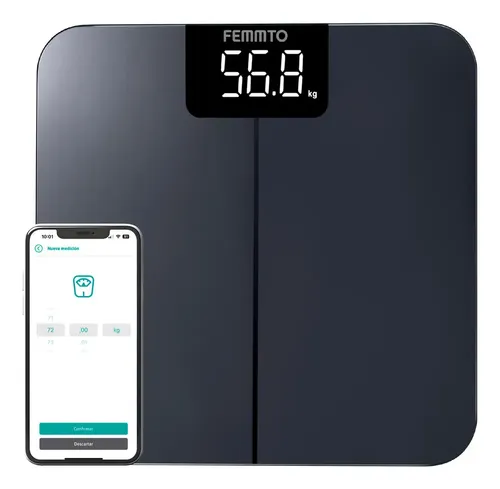 Bascula Isora Digital Con Bluetooth Moderna Minimalista