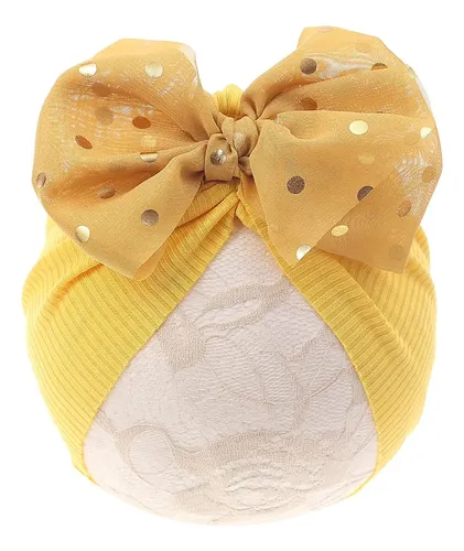 @.. Gorritos Para Bebé Niña Moño Gorros Turbantes Headwrap