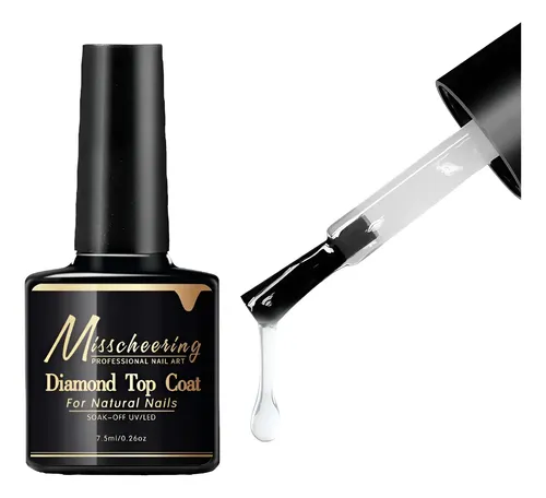 Esmalte Top Coat Diamante Recubrimiento Para Uña Resina