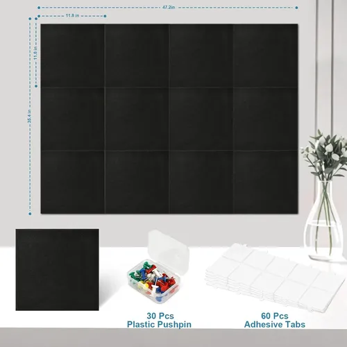Tablón De Anuncios De Corcho De 48 X 36 Pulgadas Con Pestaña