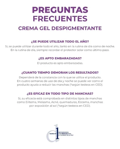 Dermaglós Facial Crema Gel Despigmentante Hidratante