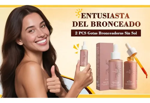 2 Unidades De Gotas Bronceadoras Sin Sol Para Aumentar El Br