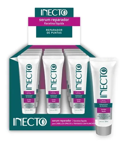 Reparador Puntas Inecto Con Keratina Liq Antifrizz X30g X3
