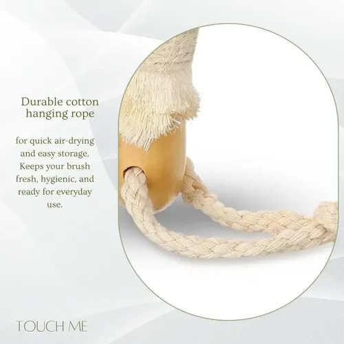 Cepillo Exfoliante Corporal Touch Me De Sisal Natural 22.86
