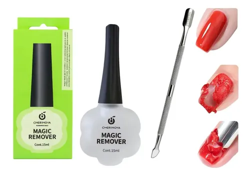 Removedor Magico Para Esmalte Semipermante + Repujador