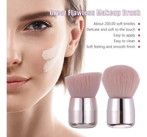 Polvo Suelto En Forma De Hongo Para Colorete Facial Líquido,