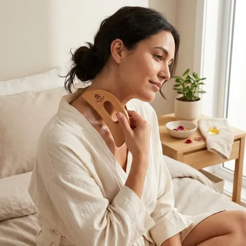Gua Sha Madera Liviana Para Masaje Corporal Y Bienestar