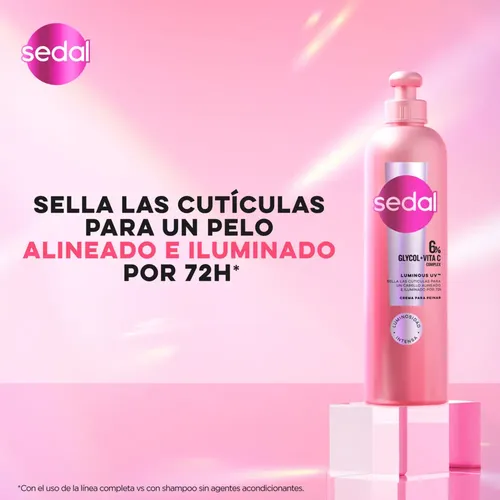 Sedal Crema Para Peinar Luminous Uv 12 300ml