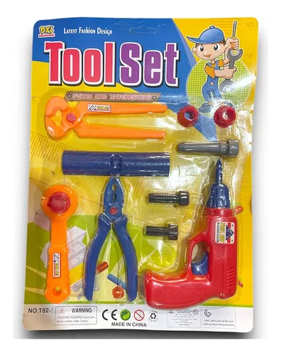 Set De Herramientas Infantil De Juguete 10pzs Aujereadora