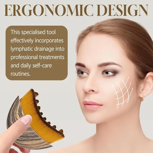Set 2 Brochas Faciales Contorno Lifting Drenaje Linfático