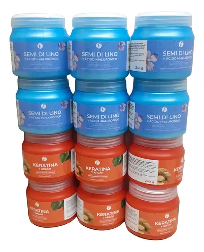 Frilayp Kit Baño De Crema X240gr – Semi Lino+keratina X12uni