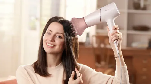 Secador De Pelo Philips Thermoshield Bhd530/00 Rosa 2300w