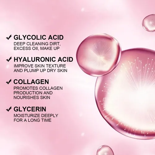 Exfoliante Facial Con Colágeno Y Ácido Glicólico Todo Tipo De Piel Día/noche