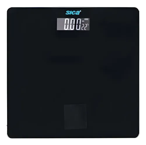 Balanza Digital Corporal Personal De Baño Sica 180kg Mm Color Negro