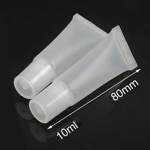 20x Envases De Tubo De Brillo De Labios Bálsamo De 10ml