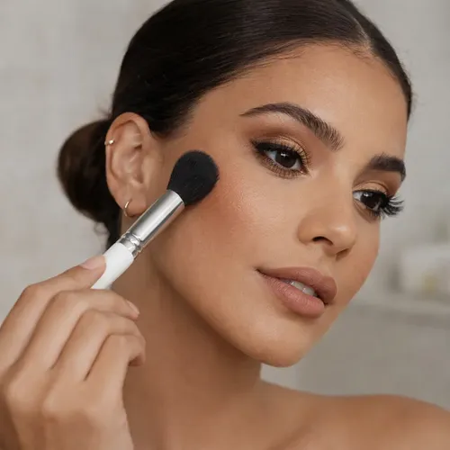 Brocha Maquillaje Contorno En Polvo Natural Melody Scher