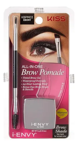 Pomada De Cejas Waterproof Ienvy By Kiss Ebony
