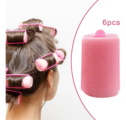 6 Rulos De Esponja Para Peinar El Cabello, Rulos Flexibles