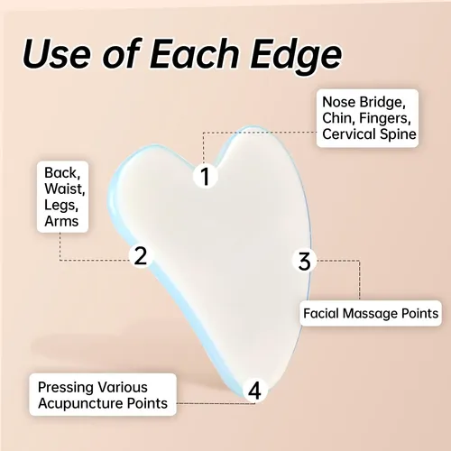 Olaemuo Opal Gua Sha Y Rodillo Facial, Piedra Gua-sha De Jad